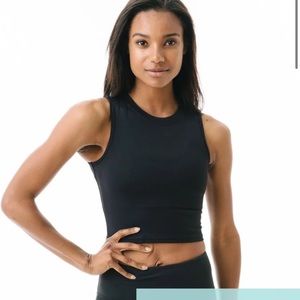 Zyia Black High-Neck Stronger Tank